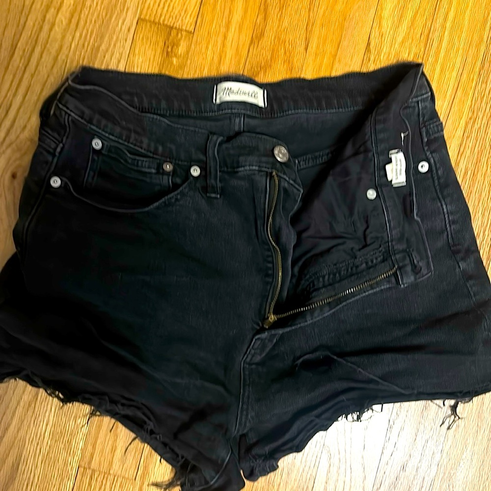 Madewell high rise denim shorts